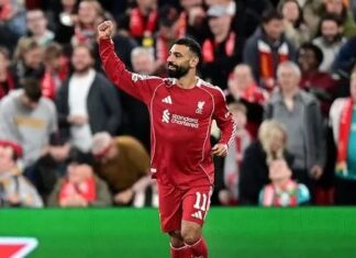 Mohamed Salah leva apenas seis minutos para alcançar novo recorde na Champions League
