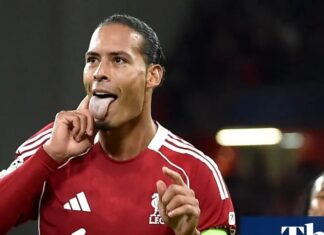 Gol de cabeça de Van Dijk no fim garante vitória dramática do Liverpool contra o Atlético de Madrid