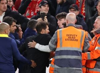 Liverpool fan ‘who got Simeone sent off’ unveils himself and mocks manager