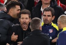 Atletico and Uefa to review ‘spit’ footage during Liverpool match