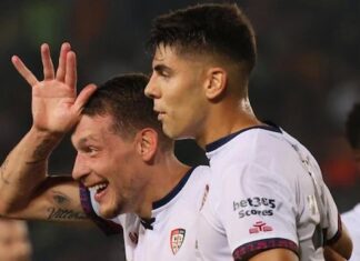 Belotti ribalta il Lecce: Tiago Gabriel illude di Francesco, una doppietta del ‘Gallo’ lancia il Cagliari