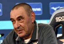 Sarri diretta prima del derby Lazio-Roma: segui la conferenza LIVE
