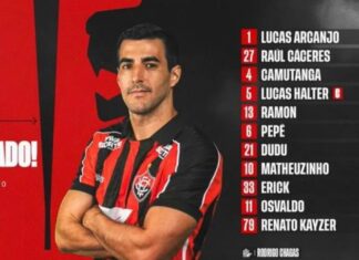 Vitória está escalado para enfrentar o Fluminense; veja o time titular