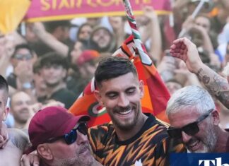 European football roundup: Roma beat Lazio in derby while Marseille v PSG postponed