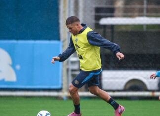 Cuéllar pode ser desfalque no Grêmio para enfrentar o Botafogo; veja