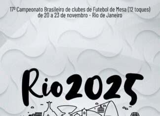 Futmesa: Rio sediará o 17º Brasileiro de Clubes de Bola 12 Toques e Vasco buscará o tricampeonato