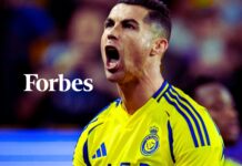Cristiano Ronaldo lidera ranking da Forbes com 280 milhões; Vini Jr. é o único brasileiro no top-10