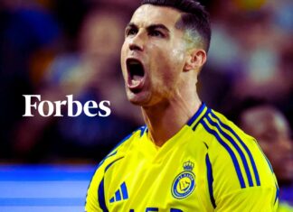 Cristiano Ronaldo lidera ranking da Forbes com 280 milhões; Vini Jr. é o único brasileiro no top-10