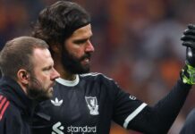 Injured Liverpool goalkeeper Alisson ‘will not play on Saturday’