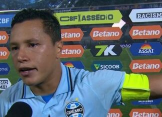 A frase de Marlon após Bragantino x Grêmio que viralizou na web: “O Grêmio está sendo roubado”