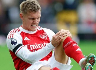 Martin Odegaard: Arsenal captain out of Norway squad with knee injury