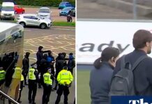 Rangers fans angry at Russell Martin blockade team bus after Falkirk draw
