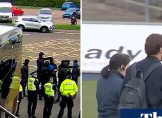 Rangers fans angry at Russell Martin blockade team bus after Falkirk draw