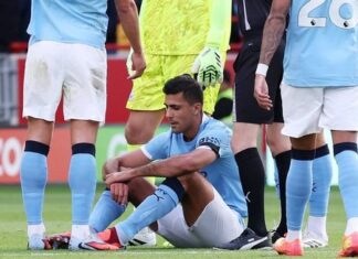 Man City suffers almighty Rodry injury setback against Brentford