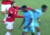 Salah loses his cool and shoves opponent to the ground on Egypt duty