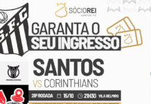 Venda de ingressos para o clássico Santos FC e Corinthians, pelo Campeonato Brasileiro – Santos Futebol Clube
