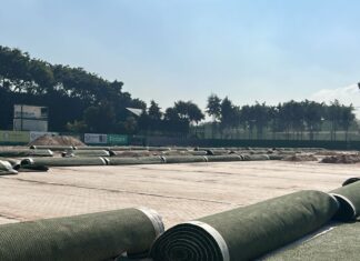 Obra no gramado sintético do CT do Palmeiras entra em fase final; veja previsão de entrega – Nosso Palestra