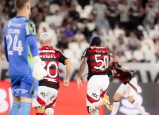 Flamengo Brilha com Vitória Histórica de 3 a 0 sobre Botafogo e Celebra 300 Jogos de Pedro