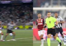 Áudio do VAR revela polêmica sobre pisão em Luiz Araújo e gera críticas de jogadores do Flamengo