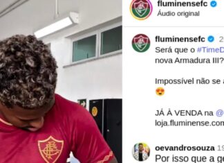 Fluminense divulga reação dos jogadores com nova camisa grená; assista ao vídeo