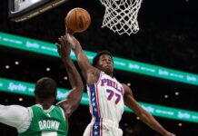 VJ Edgecombe, calouro dos 76ers, quebra recorde de LeBron James em estreia na NBA