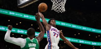 VJ Edgecombe, calouro dos 76ers, quebra recorde de LeBron James em estreia na NBA