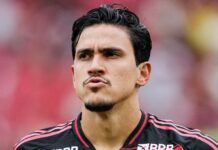 Pedro ficará três dias com braço imobilizado, e Flamengo não vê ‘lesão simples’; presença na Argentina é incerta