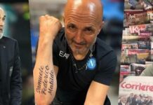 Spalletti allenatore alla Juve, l’ipotesi scatena i tifosi del Napoli: “E il tatuaggio?”