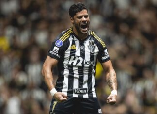 Hulk espanta fase e se emociona com fim de jejum no Atlético-MG: ‘Não lembro de ficar tanto tempo sem gol’