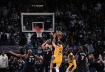 Austin Reaves acerta arremesso heroico no último lance, e Lakers vencem os Timberwolves