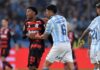 Flamengo estuda medidas após cartão vermelho de Plata contra o Racing