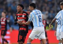 Flamengo estuda medidas após cartão vermelho de Plata contra o Racing