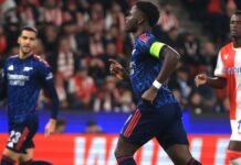 Arsenal vence Slavia Praga e segue com 100% de aproveitamento na Champions League