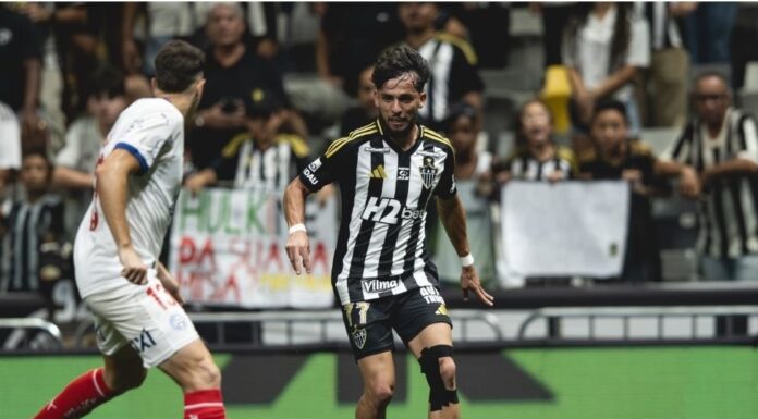 Ex-Grêmio marca primeiro gol com a camisa do Atlético-MG e vence o Bahia