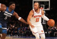 Knicks anotam 83 pontos no segundo tempo e dominam os Timberwolves no Madison Square Garden