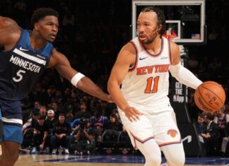 Knicks anotam 83 pontos no segundo tempo e dominam os Timberwolves no Madison Square Garden