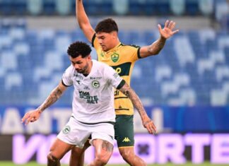 Goiás marca golaço de falta, volta para o G-4 da Série B e tira o Cuiabá da briga pelo acesso