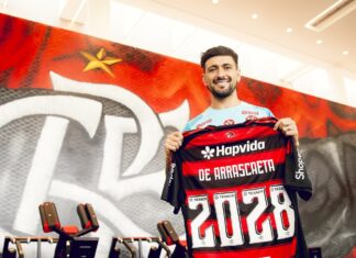 Arrascaeta renova até 2028, e Flamengo homenageia ídolo no Maracanã