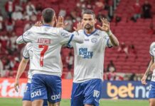 Bahia reage, busca empate nos acréscimos no Beira-Rio e Inter chega a cinco jogos sem vencer no Brasileirão