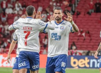 Bahia reage, busca empate nos acréscimos no Beira-Rio e Inter chega a cinco jogos sem vencer no Brasileirão