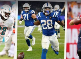 Colts voltam a vencer com show de Taylor, Patriots superam Buccaneers, e Dolphins surpreendem: o melhor da Semana 10 da NFL