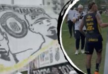 Treino do Santos tem torcida presente, faixa para Neymar e apoio ao elenco antes de clássico contra o Palmeiras no Brasileirão