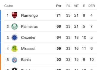 Brasileirão: Veja tabela atualizada com 33 jogos para todos – Fluminense: Últimas notícias, vídeos, onde assistir e próximos jogos