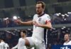 England win every group game without conceding after Kane’s double sinks Albania