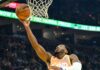 Antetokounmpo se machuca no primeiro tempo, e Bucks não resistem aos Cavs fora de casa