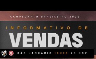 Informações sobre ingressos para Vasco x Internacional