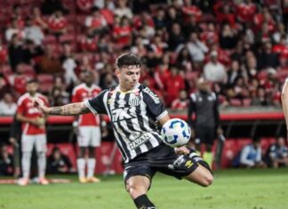 Inter leva ‘balde de água fria’ após golaço de Barreal, cede empate ao Santos e mantém alerta ligado contra Z4 no Brasileirão