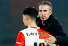 Shaqueel van Persie: Feyenoord forward handed debut by dad Robin van Persie