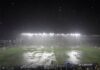 Vasco x Internacional é paralisado por temporal em estreia do novo gramado de São Januário