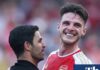 Mikel Arteta challenges Declan Rice to emulate Kayode’s long throw ‘chaos’
